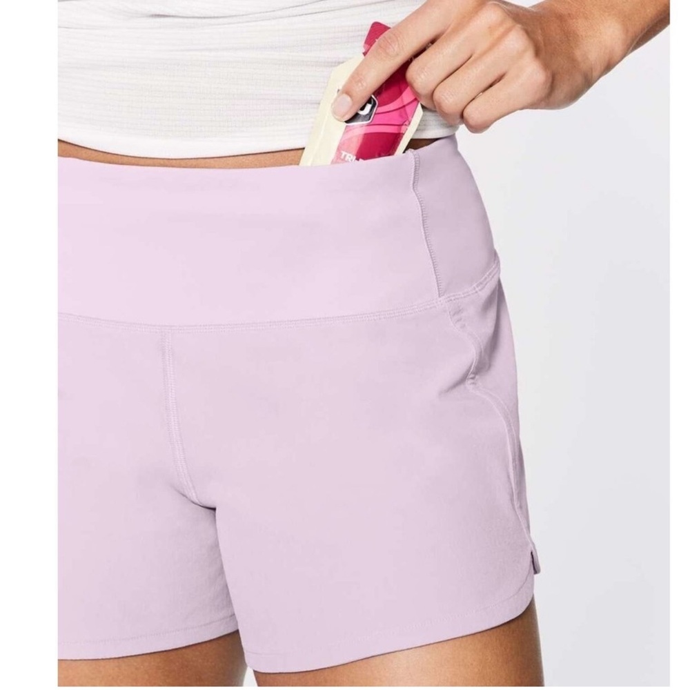 LULULEMON Womens Size 8 Run Times II Shorts 4” in Rose Quartz Pink Purple‎